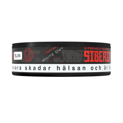 Siberia Slim Serie 80 Degrees Black White Dry Portion - Odenssnus