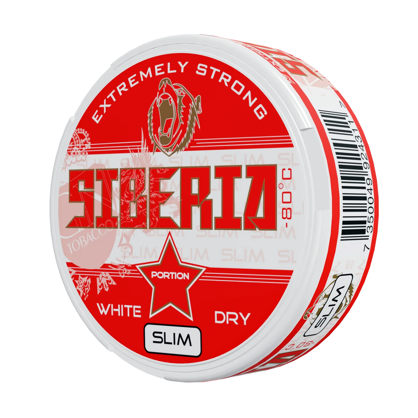 Siberia Slim Serie 80 Degrees White Dry Portion - Odenssnus