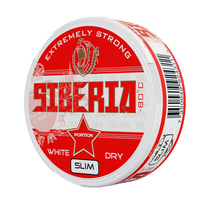Siberia Slim Serie 80 Degrees White Dry Portion - Odenssnus