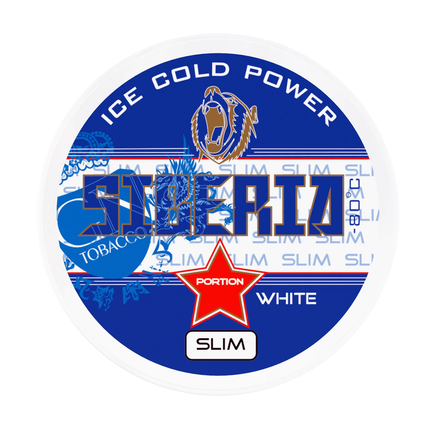Siberia Slim Serie 80 Degrees White Dry Portion - Odenssnus