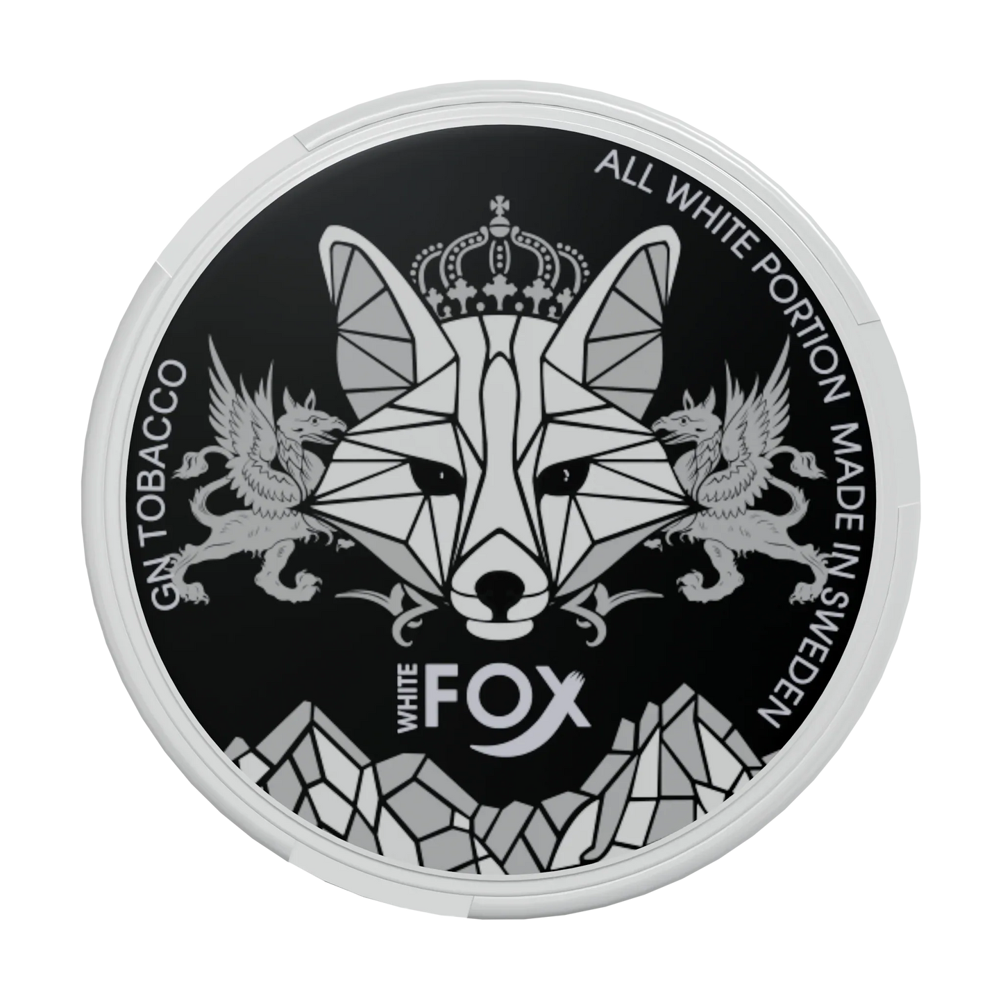 White Fox Black Slim All White Portion - Odenssnus