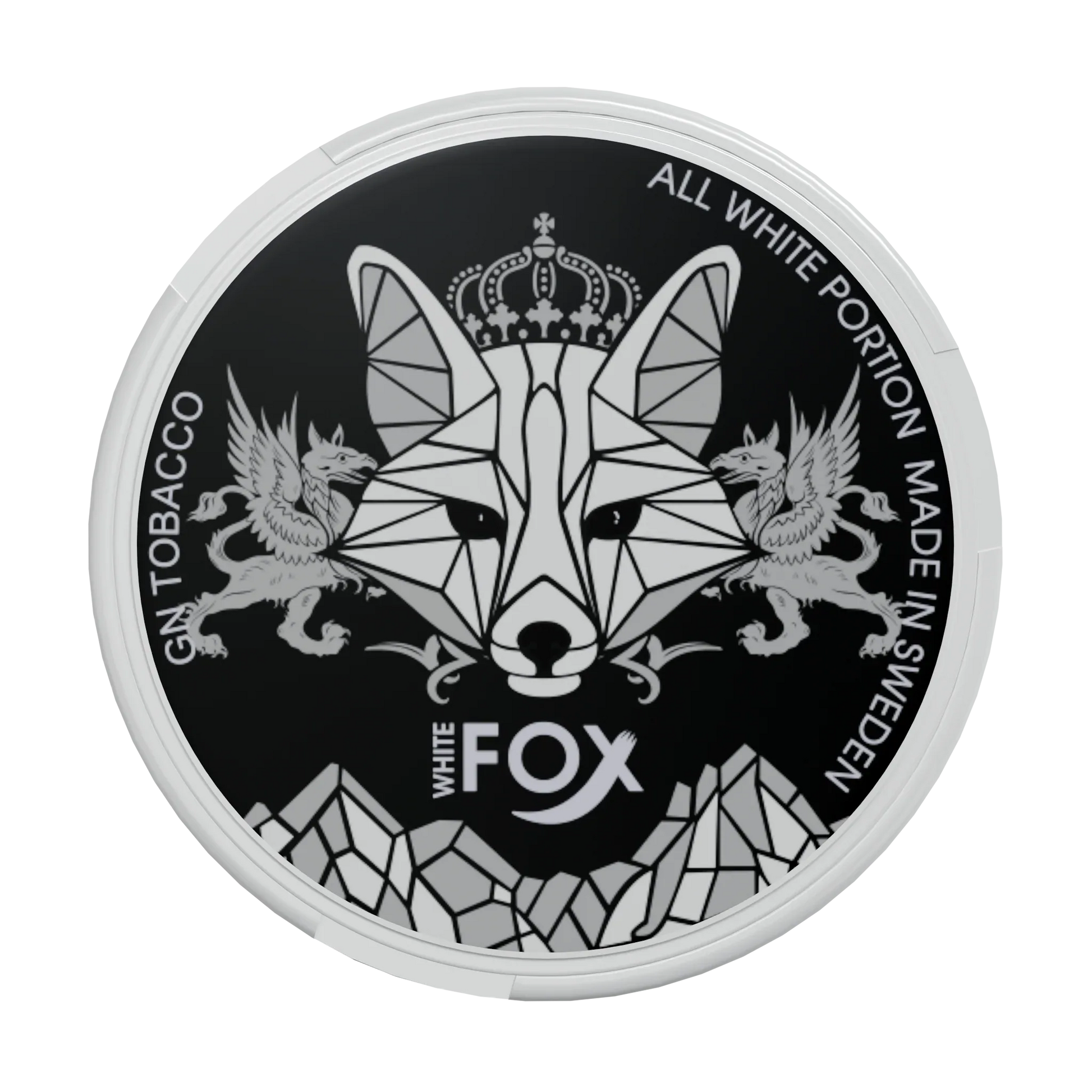 White Fox Black Slim All White Portion - Odenssnus