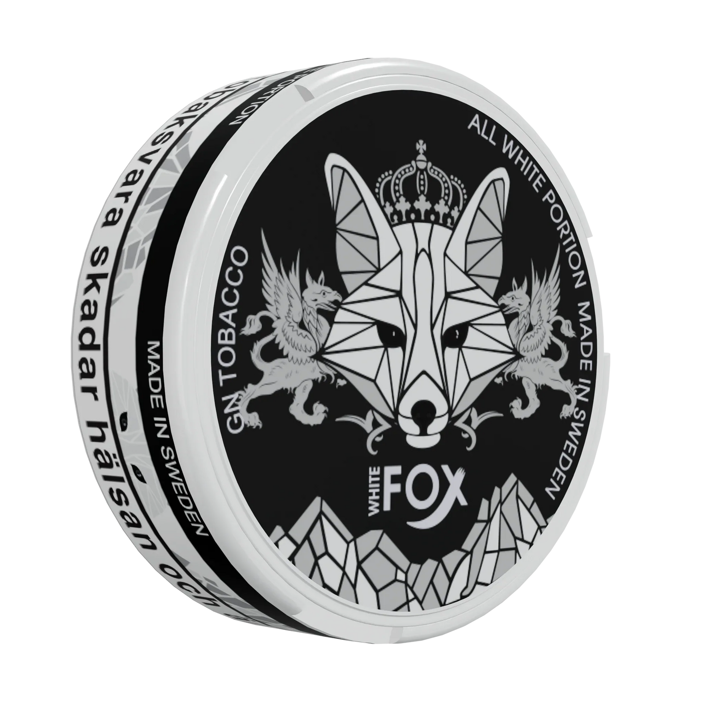White Fox Black Slim All White Portion - Odenssnus
