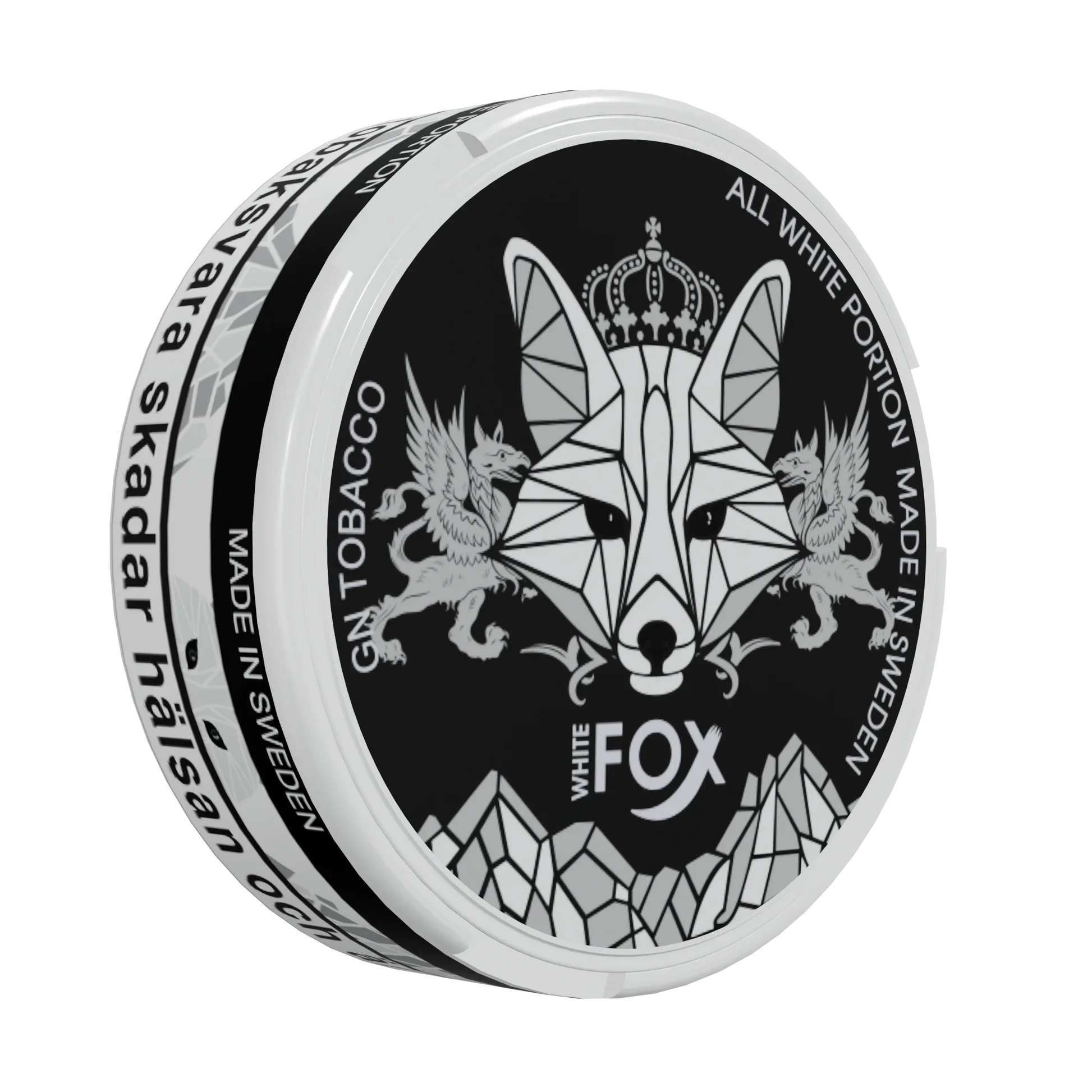 White Fox Black Slim All White Portion - Odenssnus