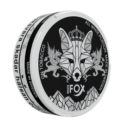 White Fox Black Slim All White Portion - Odenssnus