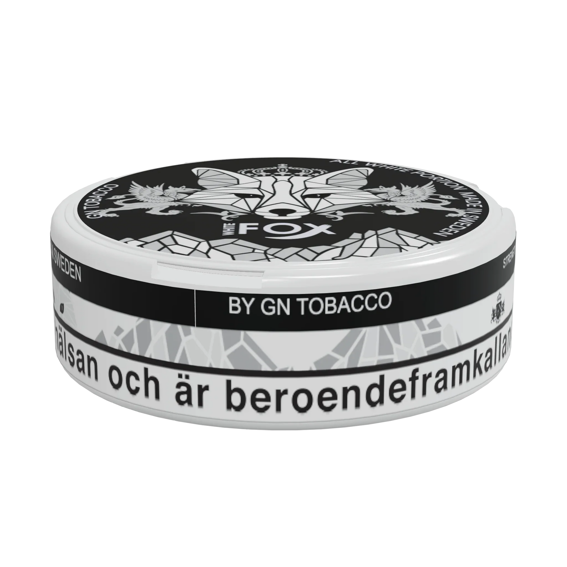 White Fox Black Slim All White Portion - Odenssnus