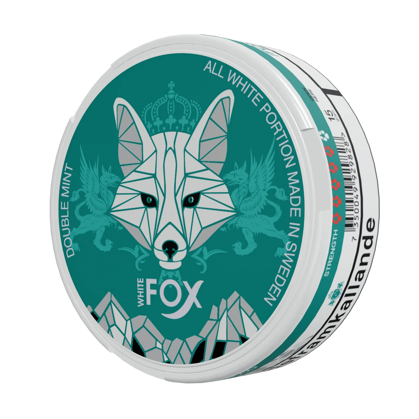 White Fox Double Mint Slim All White Portion - Odenssnus