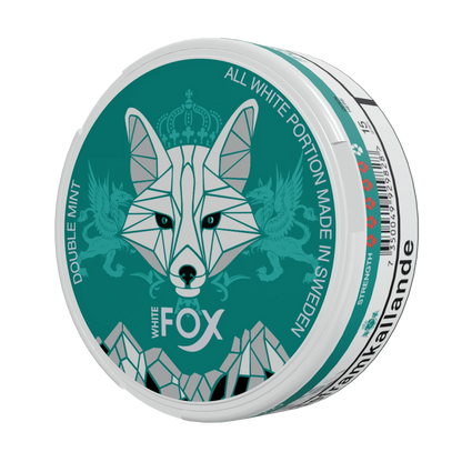 White Fox Double Mint Slim All White Portion - Odenssnus