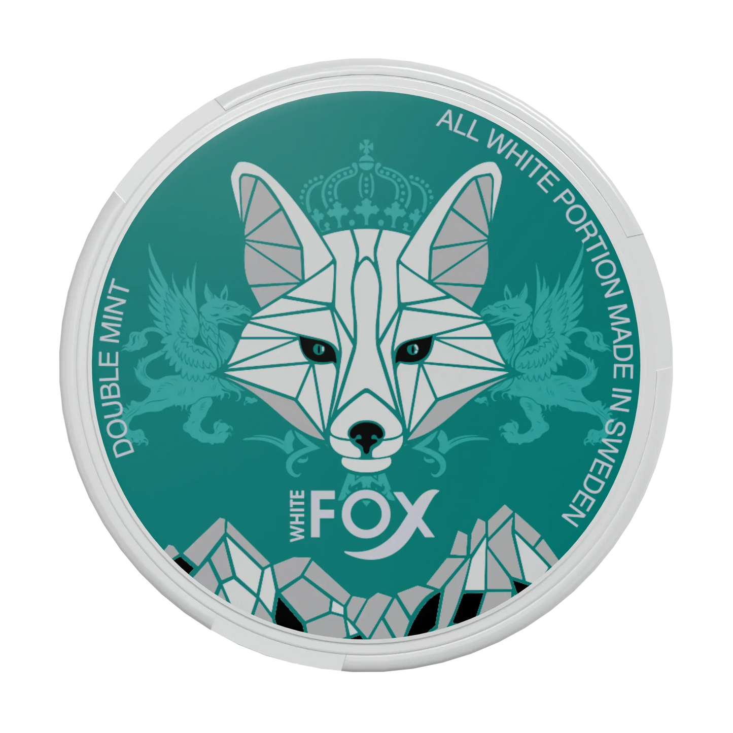 White Fox Double Mint Slim All White Portion - Odenssnus
