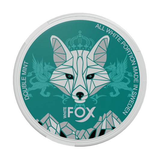 White Fox Double Mint Slim All White Portion - Odenssnus