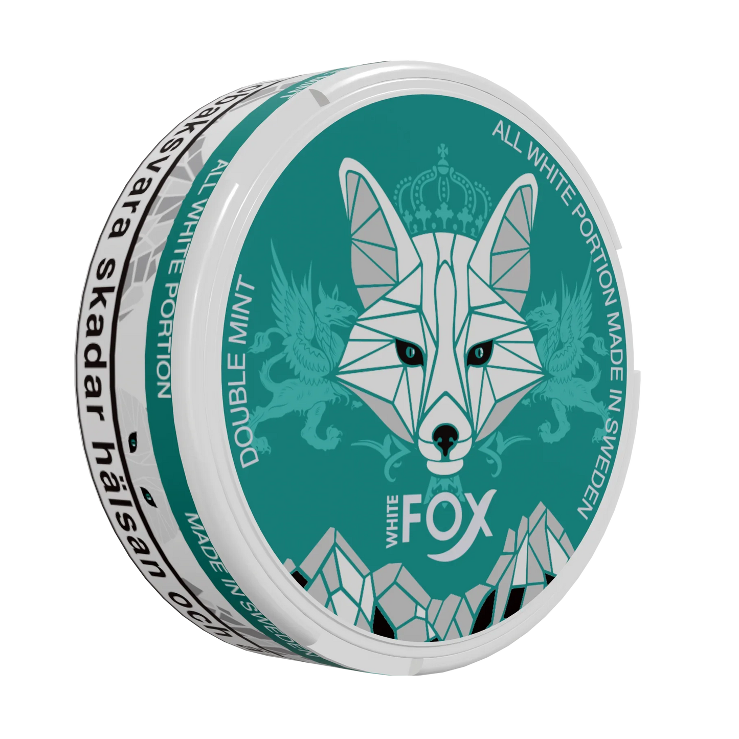 White Fox Double Mint Slim All White Portion - Odenssnus