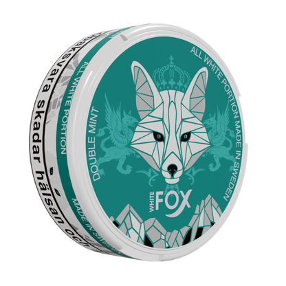 White Fox Double Mint Slim All White Portion - Odenssnus