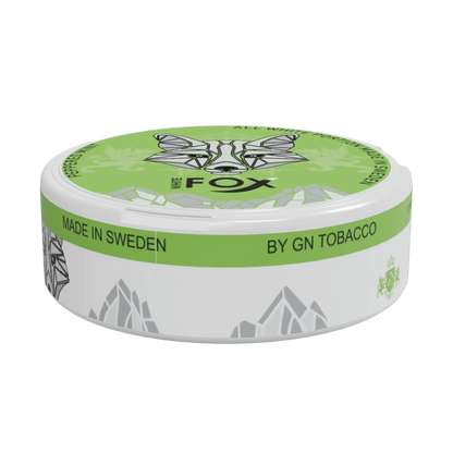White Fox Peppered Mint Slim All White Portion - Odenssnus